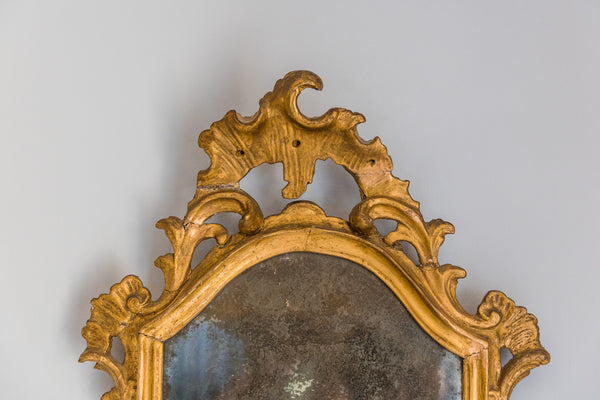 18th Century Gilt Wood and Gesso Wall Mirror