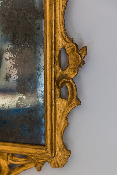 18th Century Gilt Wood and Gesso Wall Mirror