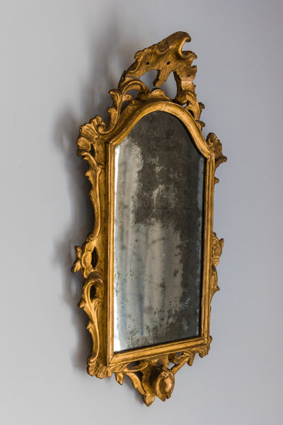 18th Century Gilt Wood and Gesso Wall Mirror