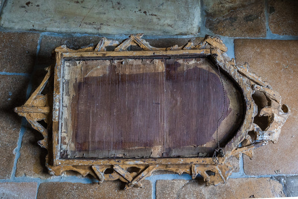 18th Century Gilt Wood and Gesso Wall Mirror