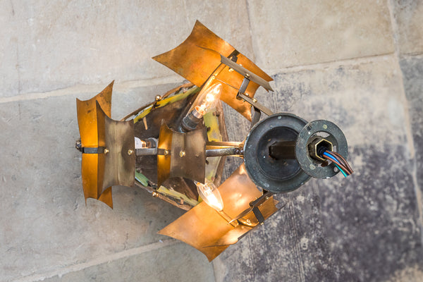 Banksway Art Deco gilt bronze ceiling light