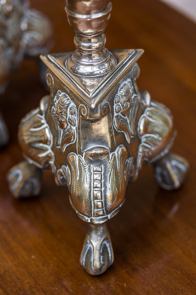 17th Century Dutch Bronze Pricket Sticks