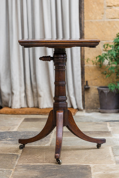 George III Mahogany Tilt Top Reading Table