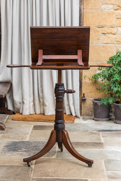 George III Mahogany Tilt Top Reading Table