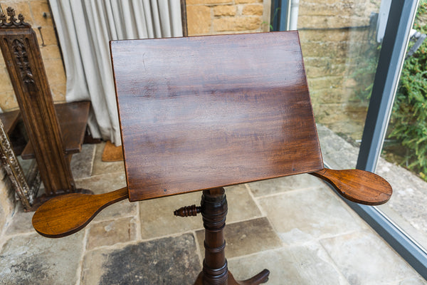 George III Mahogany Tilt Top Reading Table
