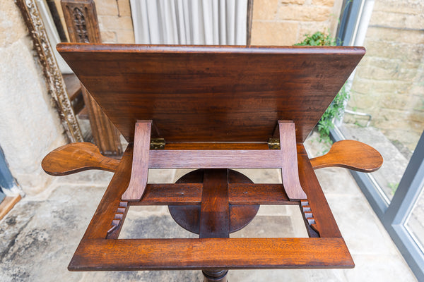 George III Mahogany Tilt Top Reading Table