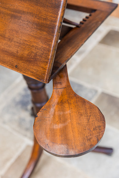 George III Mahogany Tilt Top Reading Table