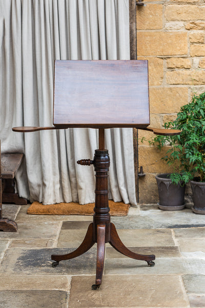 George III Mahogany Tilt Top Reading Table