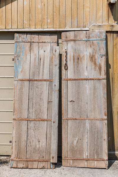 Pair of Indian Hardwood Doors