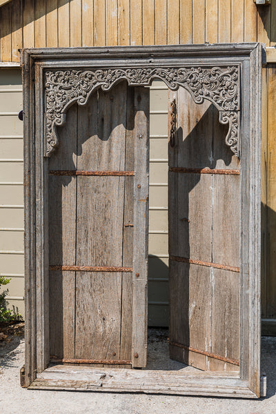 Pair of Indian Hardwood Doors