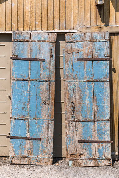 Pair of Indian Hardwood Doors