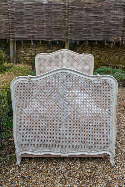 Louis XV Style White Painted Single Bed