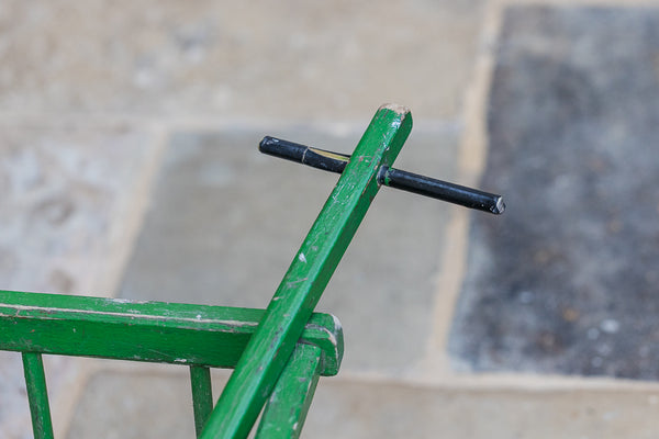 Vintage Green Painted Wooden Child’s Cart