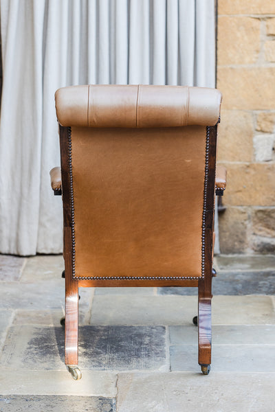 19th Century Rosewood Library Armchair