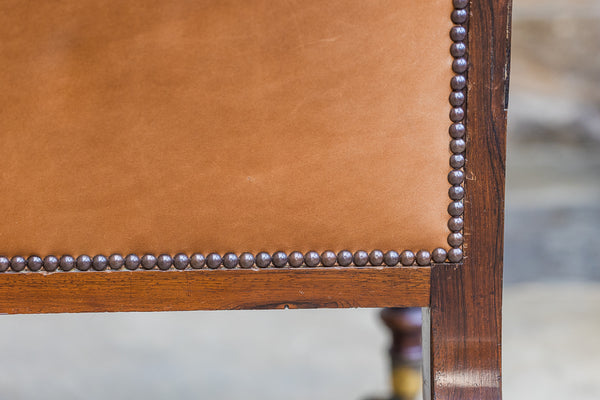 19th Century Rosewood Library Armchair