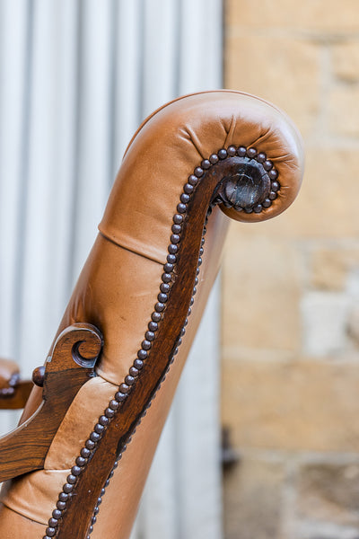 19th Century Rosewood Library Armchair