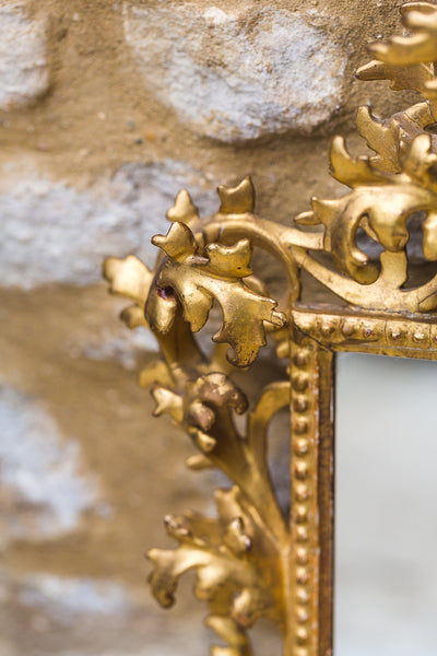 19th Century Gilt Wood Florentine Wall Mirror