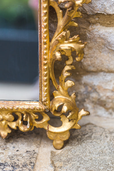 19th Century Gilt Wood Florentine Wall Mirror