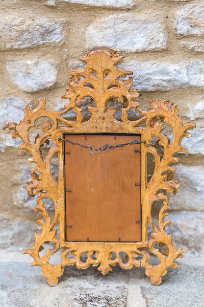 19th Century Gilt Wood Florentine Wall Mirror
