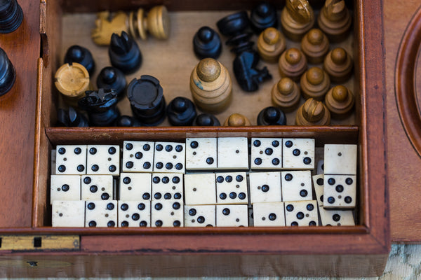 Nineteenth Century Walnut Cased Games Compendium