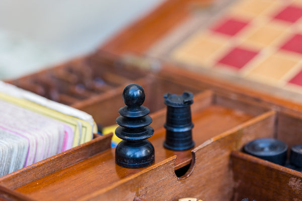 Nineteenth Century Walnut Cased Games Compendium