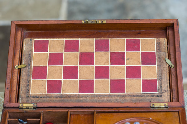 Nineteenth Century Walnut Cased Games Compendium