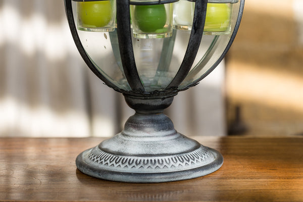 Metal Octagonal Tabletop Garden Lantern