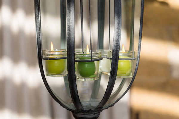 Metal Octagonal Tabletop Garden Lantern