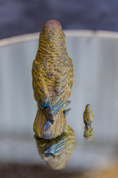 Original Cold Painted Bronze Parrot