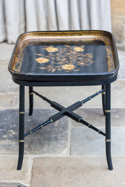 Regency Design Black Lacquer Table
