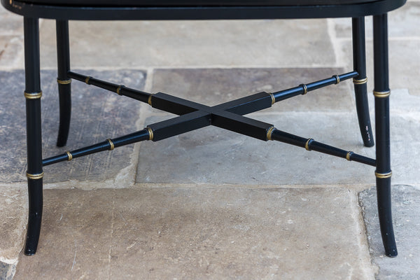 Regency Design Black Lacquer Table