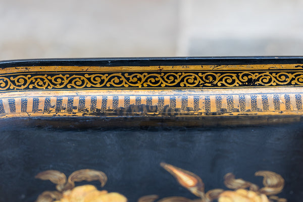 Regency Design Black Lacquer Table