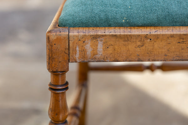 A Victorian Satinwood and Beech Bedroom Chair