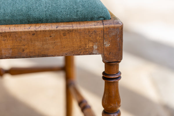 A Victorian Satinwood and Beech Bedroom Chair