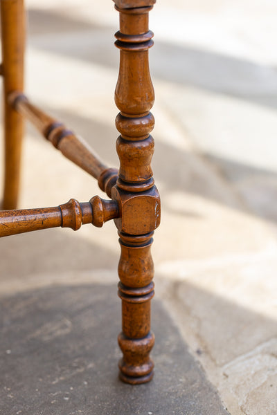 A Victorian Satinwood and Beech Bedroom Chair