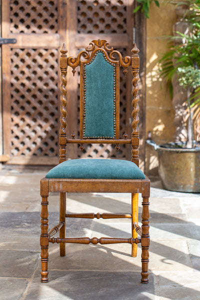 A Victorian Satinwood and Beech Bedroom Chair