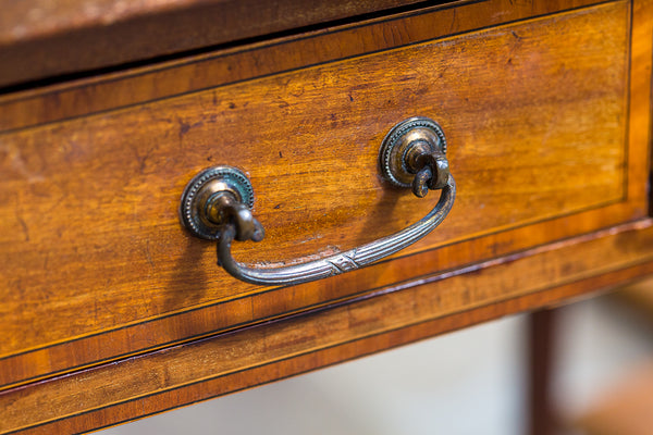 Nineteenth Century Leather Writing Table