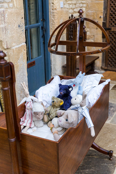 19th Century Canopied Child's Cradle