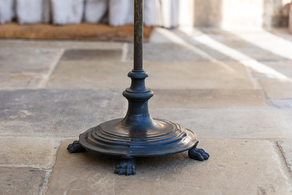 Nineteenth Century Brass and Metal Oil Standard Lamp