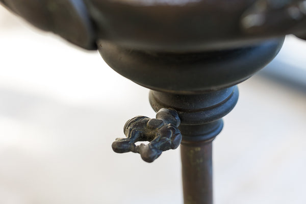 Nineteenth Century Brass and Metal Oil Standard Lamp