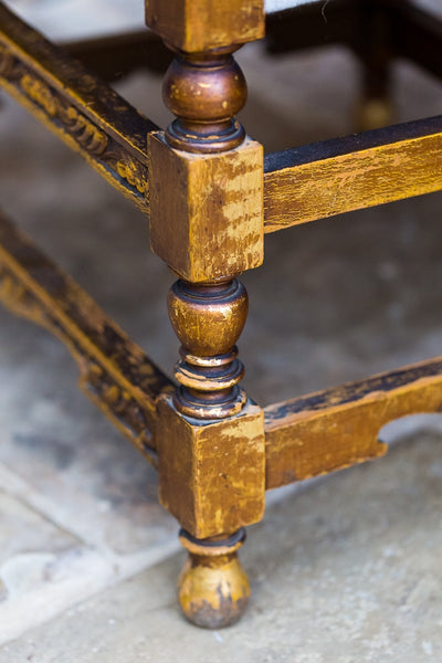 Offbeat Interiors - Gilt Wood Open Armchairs in the Renaissance Revival Style