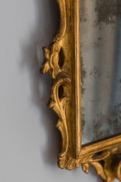 18th Century Gilt Wood and Gesso Wall Mirror