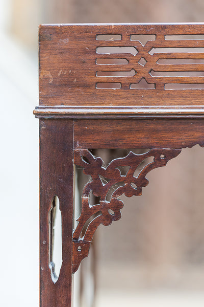 Nineteenth Century Mahogany Chinese Chippendale Side Tables