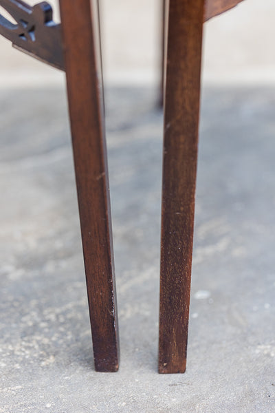 Nineteenth Century Mahogany Chinese Chippendale Side Tables