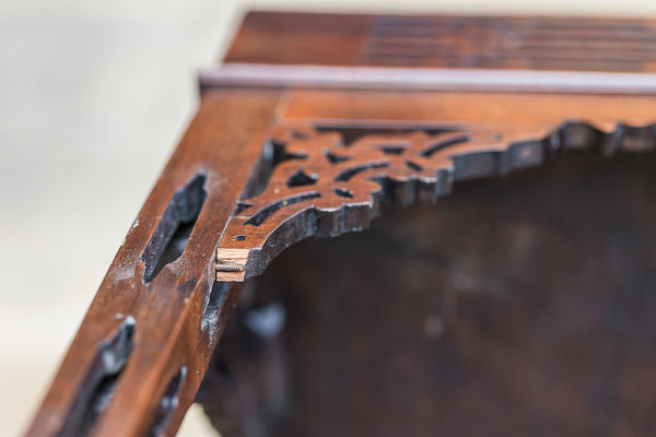 Nineteenth Century Mahogany Chinese Chippendale Side Tables