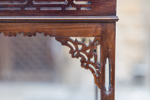 Nineteenth Century Mahogany Chinese Chippendale Side Tables