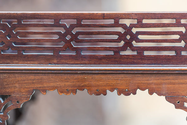Nineteenth Century Mahogany Chinese Chippendale Side Tables