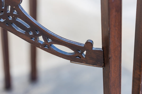 Nineteenth Century Mahogany Chinese Chippendale Side Tables
