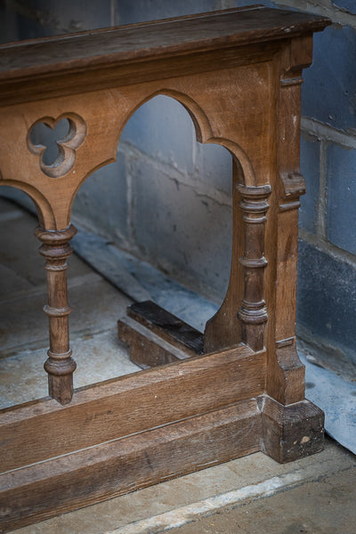 Gothic Oak Altar Railing