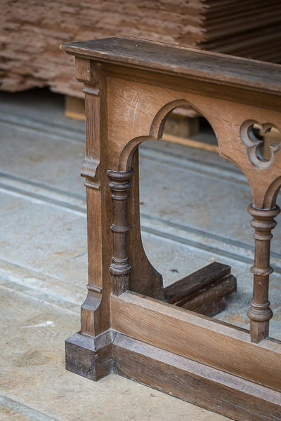 Gothic Oak Altar Railing